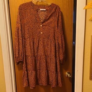 Leopard Print Mini Dress
